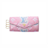 LOUIS VUITTON Louis Vuitton Verni 4 Key Case Japan Limited Model Pink M81235 Ladies Monogram Verni Key Case AB Rank Used Ginzo
