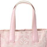 CHANEL Chanel Neutral Line Tote TPM Pink Ladies Nylon/Leather Tote Bag B Rank used Ginzo