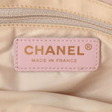 CHANEL シャネル ニュートラベルライン トートTPM ピンク レディース ナイロン/レザー トートバッグ Bランク 中古 銀蔵