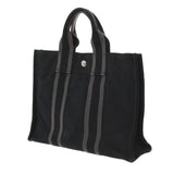 HERMES Hermes Fooltu PM Black/Gray Unisex Canvas Tote Bag B Rank used Ginzo