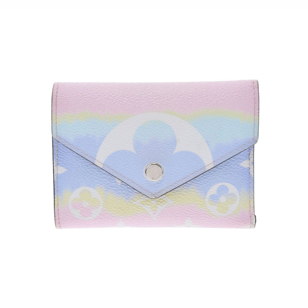 LOUIS VUITTON Louis Vuitton Monogram Lv Escal Portofoyille Victorine Pastel M69133 Ladies Monogram Canvas Three Fold Wallet B Feden Ginzo