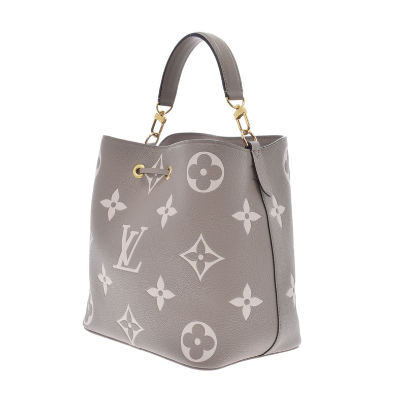 LOUIS VUITTON ルイヴィトン モノグラム アンプラント ネオノエ MM トゥルトレール/クレーム M45555 レディース レザー ショルダーバッグ Aランク 中古 銀蔵