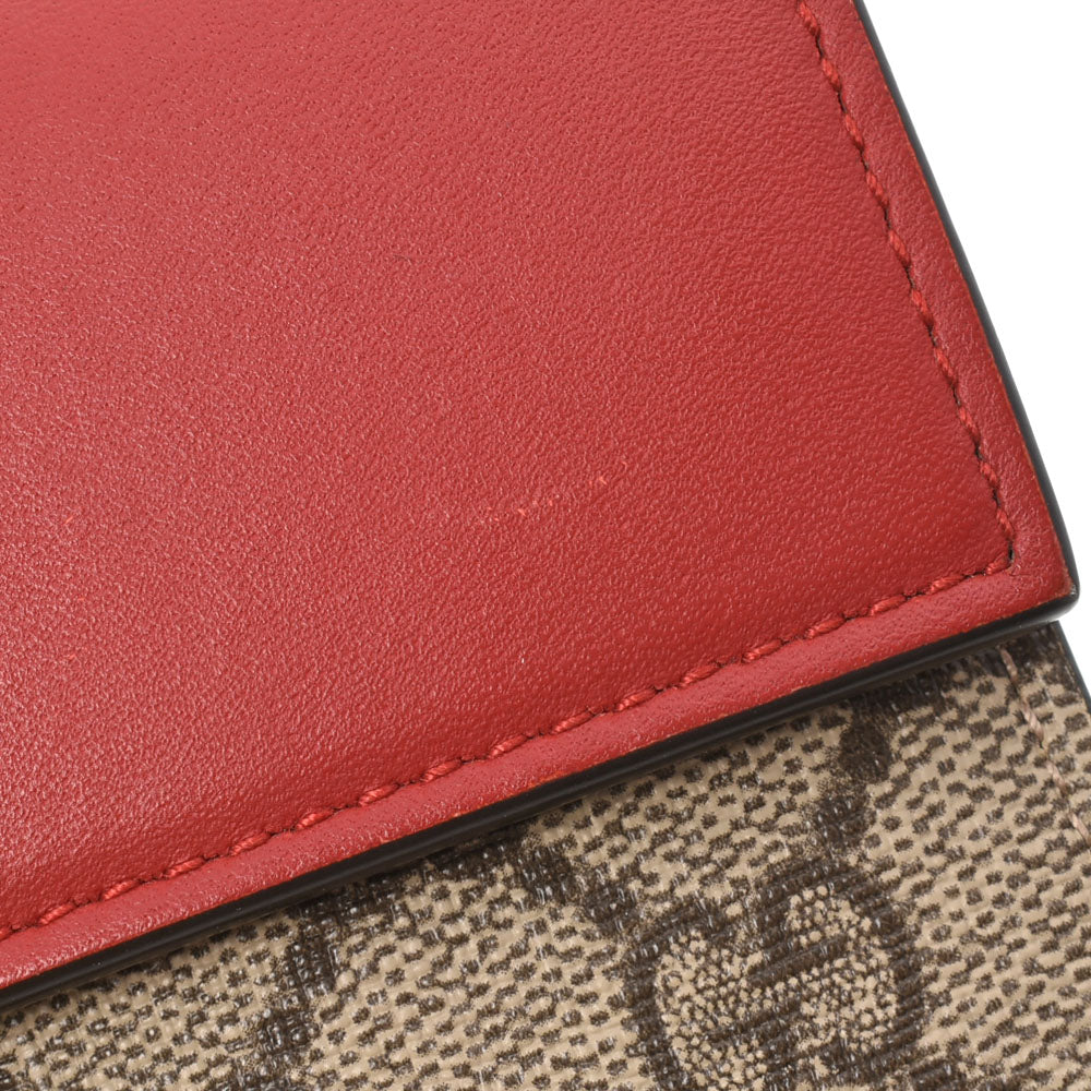 yuki様 グッチパドロック コンチネンタル ベージュ/レッド レディース GG