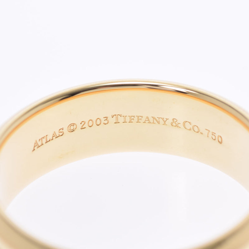 Tiffany＆Co。Tiffany Atlas 21.5 Munisex K18YG环 /戒指A级使用Ginzo