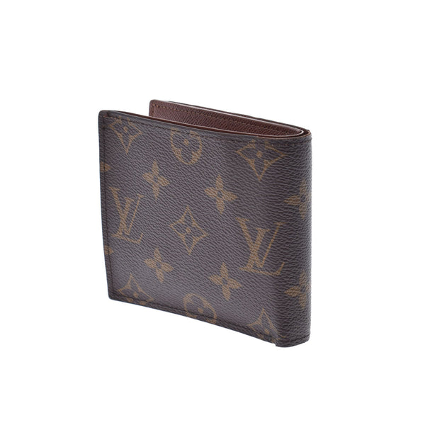 LOUIS VUITTON Louis Vuitton Monogram Portofoyille Marco NM Brown M62288 Men's Monogram Canvas Bi -Fold Wallet B Rank Used Ginzo