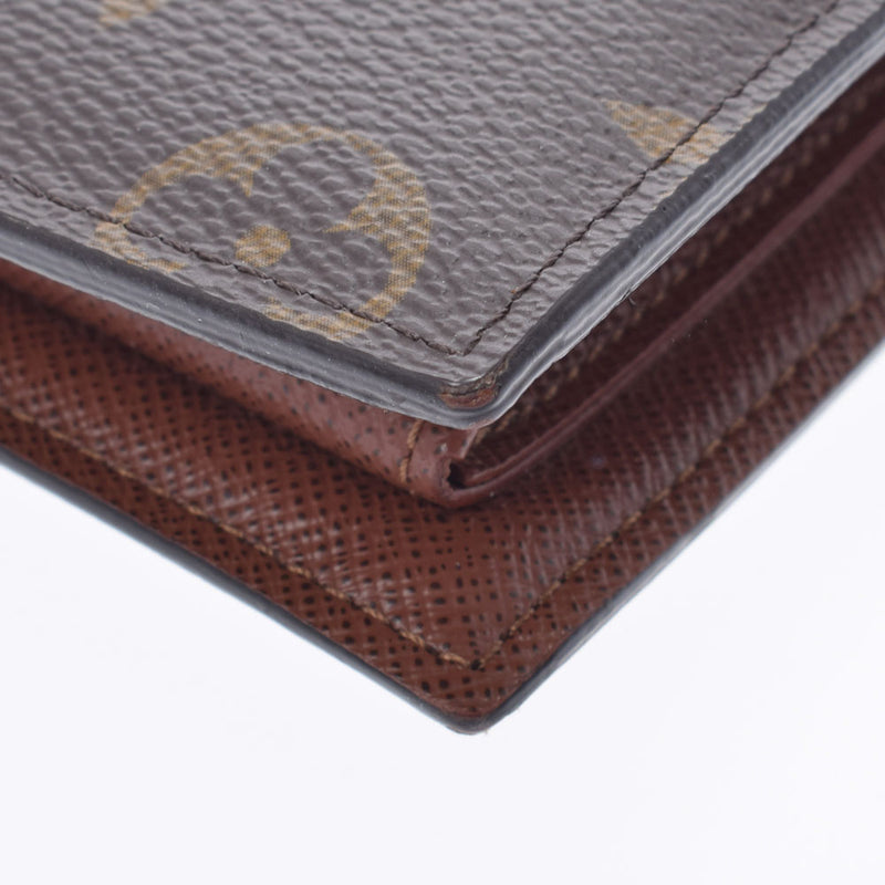 LOUIS VUITTON Louis Vuitton Monogram Portofoyille Marco NM Brown M62288 Men's Monogram Canvas Bi -Fold Wallet B Rank Used Ginzo