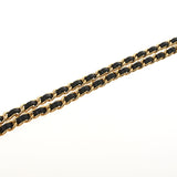 CHANEL Chanel Matrasse Chain Wallet Black Gold Bracket Ladies Caviar Skin Shoulder Bag B Rank used Ginzo