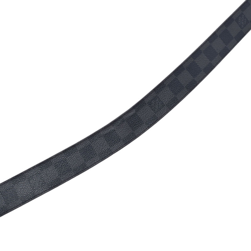 LOUIS VUITTON Louis Vuitton Graphit Santure Avantour 85cm Gray/Black Silver Dotice M9632V Men's Leather Belt B Rank used Ginzo