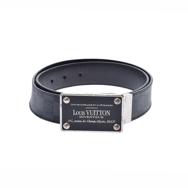 LOUIS VUITTON Louis Vuitton Graphit Santure Avantour 85cm Gray/Black Silver Dotice M9632V Men's Leather Belt B Rank used Ginzo