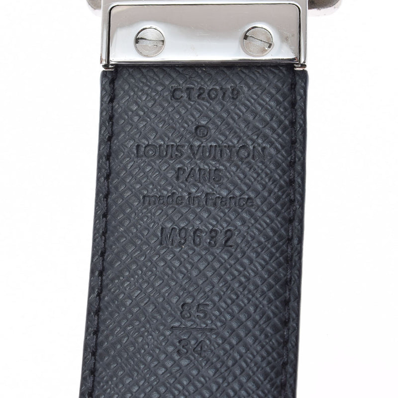 LOUIS VUITTON Louis Vuitton Graphit Santure Avantour 85cm Gray/Black Silver Dotice M9632V Men's Leather Belt B Rank used Ginzo