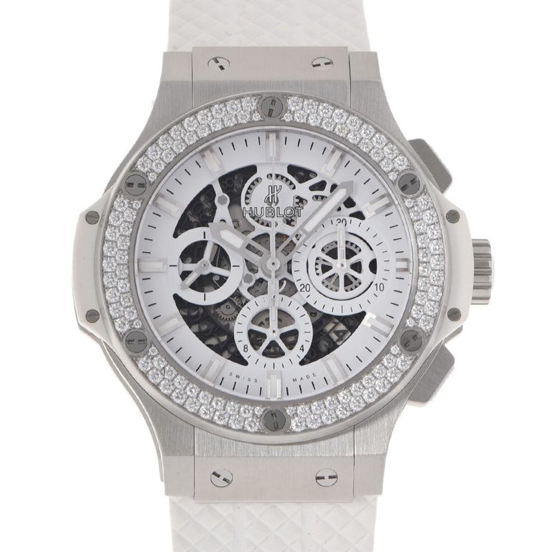 ウブロアエロバン オールホワイト ベゼルダイヤ メンズ 腕時計 311.SE 