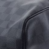 LOUIS VUITTON Louis Vuitton Damier Graphit Keepol Bandriere 55 2way Black N41413 Men's Dami Graphit Canvas Boston Bag A Rank Used Ginzo