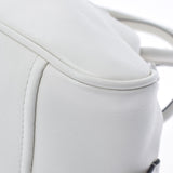Prada Prada Top Handing 2way白色银支1BB082女士皮革手提包A级使用Ginzo
