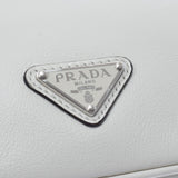 PRADA プラダ トップハンドル 2WAY ホワイト シルバー金具 1BB082 レディース レザー ハンドバッグ Aランク 中古 銀蔵