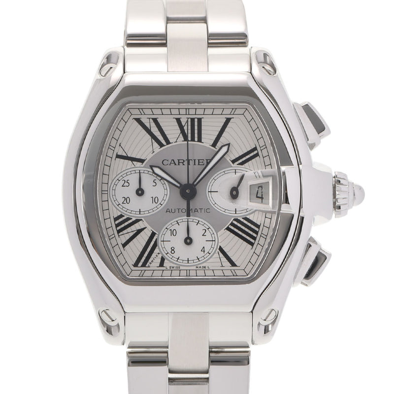 Cartier Cartier Roadster Chrono W62019X6 Men's SS Watch Automatic Silver Dial A Rank Used Ginzo