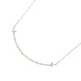 Tiffany & Co. Tiffany T Smile Ladies K18YG/Diamond Necklace A Rank used Ginzo