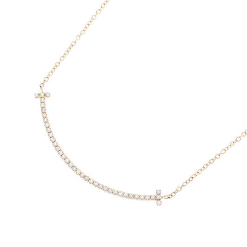 Tiffany & Co. Tiffany T Smile Ladies K18YG/Diamond Necklace A Rank used Ginzo