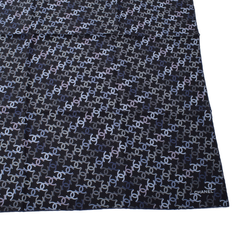 レディースシャネル スカーフ美品  - 黒×シルバー
