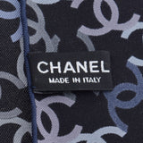 CHANEL Chanel Coco Mark Black Unisex Silk 100 % Scarf A Rank used Ginzo