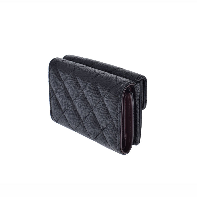 Chanel Classic Small Flap Wallet 14143 Black Silver Bracket Ladies Trinic Wallet  CHANEL used – 銀蔵オンライン