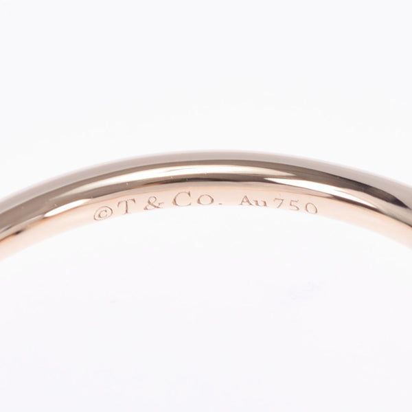 TIFFANY & CO. Tiffany T wire 11 Ladies K18PG/Diamond Ring/Ring A Rank used Ginzo
