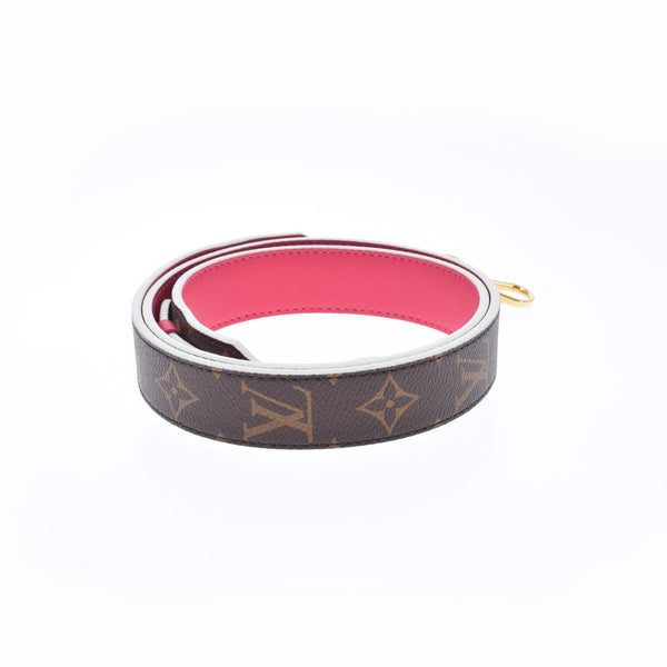 LOUIS VUITTON Louis Vuitton Monogram Tea/Hot Pink Gold Bracket JO2352 Ladies Monogram Canvas Shoulder Strap A Rank used Ginzo