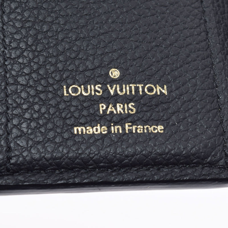 LOUIS VUITTON ルイヴィトン モノグラム アンプラント ポルトフォイユゾエ ノワール M64060 ユニセックス レザー 三つ折り財布 Bランク 中古 銀蔵