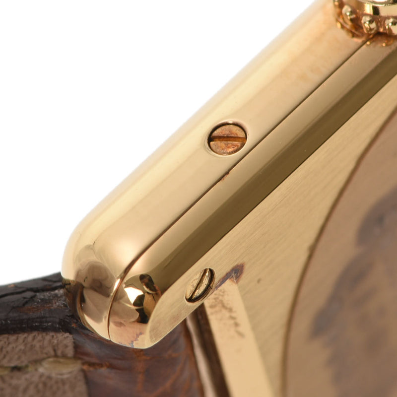 Cartier Cartier Mast Tank Vermey Yin Ladies GP/Leather Watch Quartz Ivory Dial A Rank Used Ginzo