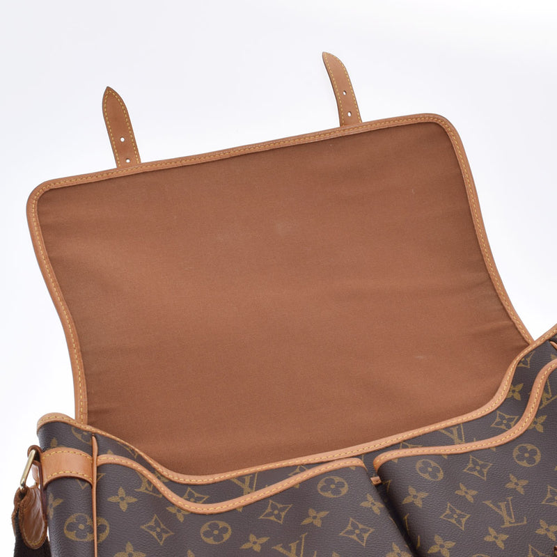 路易威顿路易斯·维顿（Louis Vuitton）Monogram zibesiere gm brown M42249女用式字母帆布肩袋B等级二手ginzo