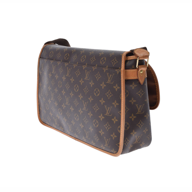 LOUIS VUITTON Louis Vuitton Monogram Zibesiere GM Brown M42249 Unisex Monogram Canvas Shoulder Bag B Rank used Ginzo