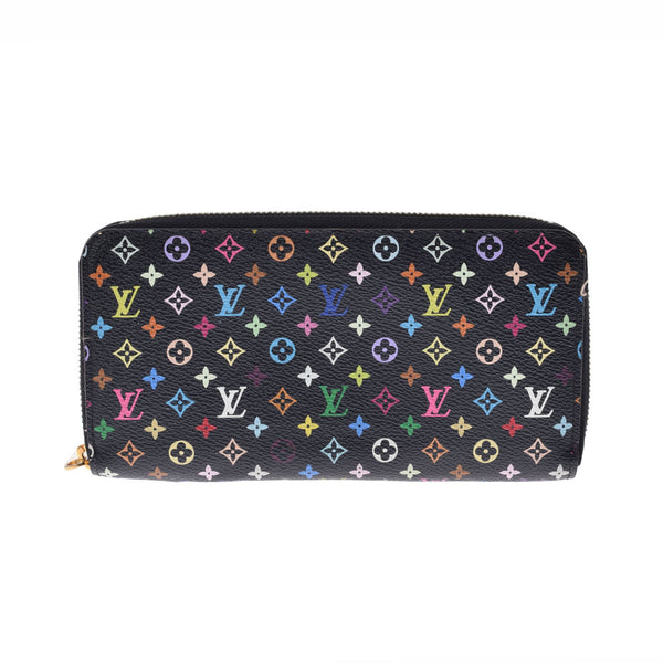 路易威顿路易斯·维顿多 - 颜色Zippy Wallet Noir/Grnade M60243女士会标会标多色长钱包B等级用Ginzo