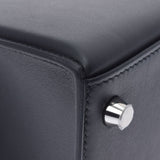 HERMES Hermes Hermes Kelly 25 Padded 2way Black Silver Bracket Z engraved (around 2021) Ladies Swift Handbag New Ginzo