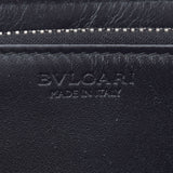 BVLGARI ブルガリ ウィークエンド ラウンドファスナー 黒 32587 ユニセックス レザー PVC 長財布 Bランク 中古 銀蔵