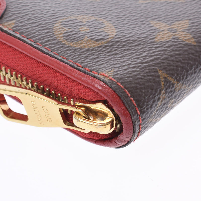 路易威顿路易·维顿（Louis Vuitton）路易威登（Louis Vuitton）会标Zippy Wallet Retro三（红色）M61854女士会标帆布长钱包B二手ginzo