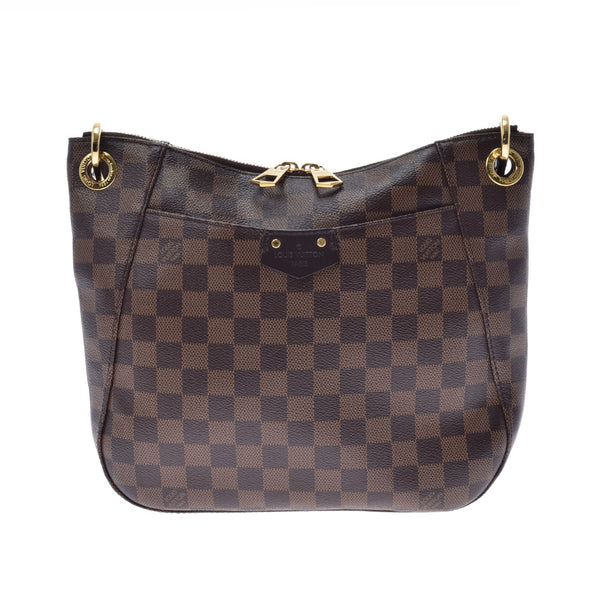 LOUIS VUITTON Louis Vuitton Dami South Bank Brown/Red N42230 Ladies Dami Canbus Shoulder Bag AB Rank Used Ginzo