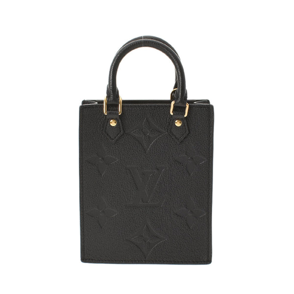 LOUIS VUITTON Louis Vuitton Monogram Amplant Petit Sack Plastic 2WAY Bag Noir M80478 Ladies Leather Handbag A Rank used Ginzo