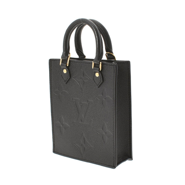 LOUIS VUITTON Louis Vuitton Monogram Amplant Petit Sack Plastic 2WAY Bag Noir M80478 Ladies Leather Handbag A Rank used Ginzo
