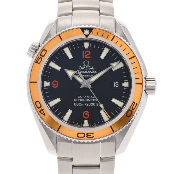 Omega Omega Sea Master Planet Ocean 2209.50.00男士SS观看自动黑色表盘AB级使用Ginzo