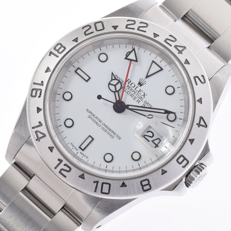 ROLEX ロレックス エクスプローラー2 16570 メンズ SS 腕時計 自動巻き 白文字盤 Aランク 中古 銀蔵