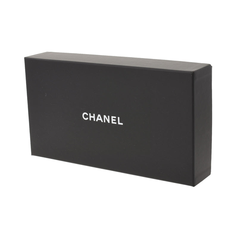 CHANEL Chanel 19 Long Flap Wallet Black Ladies Ram Skin Long Wallet A Rank used Ginzo