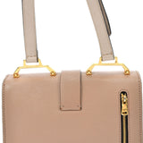 MIUMIU Miu Miu Bicolor Light Beige/Pink Bag Gold Gold Bracket Ladies Madras Shoulder Bag AB Rank Used Ginzo