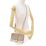 MIUMIU Miu Miu Bicolor Light Beige/Pink Bag Gold Gold Bracket Ladies Madras Shoulder Bag AB Rank Used Ginzo