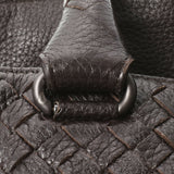 Bottegaveneta Bottega Veneta Intrecchart手提袋深棕色428331男士皮革手提包B等级使用Ginzo