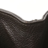 Bottegaveneta Bottega Veneta Intrecchart手提袋深棕色428331男士皮革手提包B等级使用Ginzo