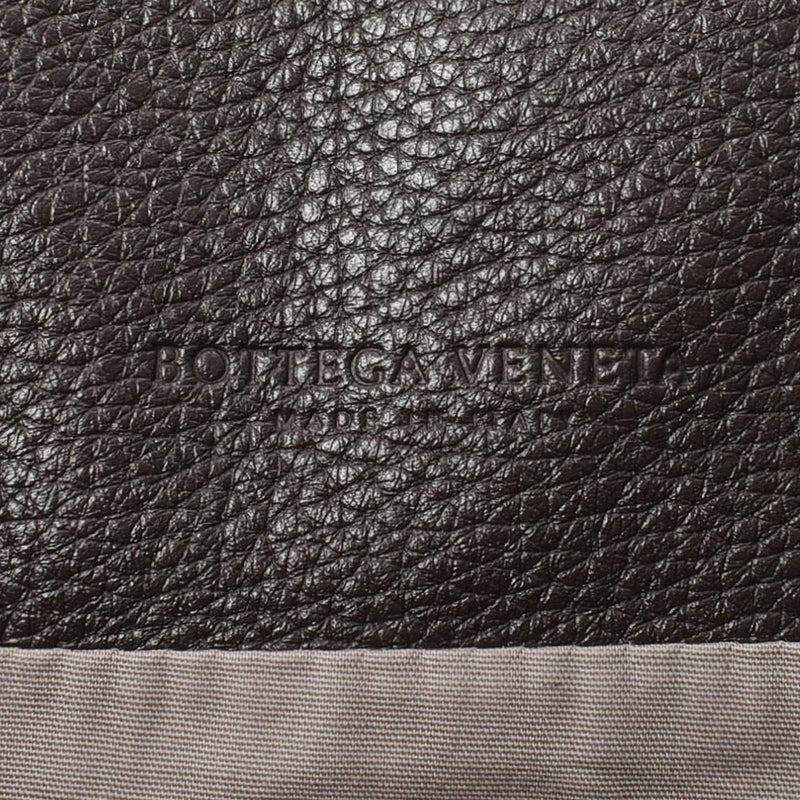 BOTTEGAVENETA Bottega Veneta Intrecchart Tote Bag Dark Brown 428331 Men's Leather Handbag B Rank Used Ginzo