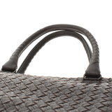 Bottegaveneta Bottega Veneta Intrecchart手提袋深棕色428331男士皮革手提包B等级使用Ginzo