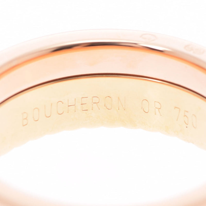 Boucheron Boucheron Catring Cling Classic Small #51 11 Ladies K18YG/PG/WG/Brown PVD Ring/Ring A Rank Used Ginzo