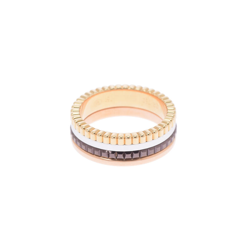 Boucheron Boucheron Catring Cling Classic Small #51 11 Ladies K18YG/PG/WG/Brown PVD Ring/Ring A Rank Used Ginzo