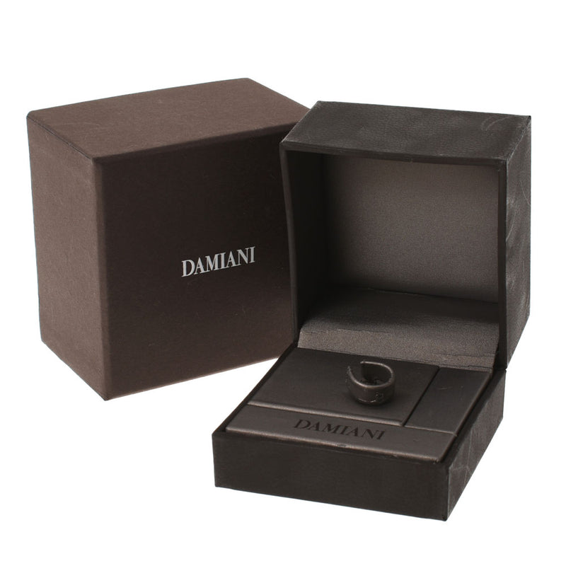 DAMIANI Damiani D icon ring diamond/Ceramic #51 White 11 Ladies K18YG Ring/Ring A Rank Used Ginzo