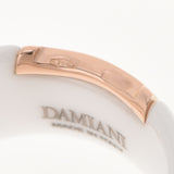 DAMIANI Damiani D icon ring diamond/Ceramic #51 White 11 Ladies K18YG Ring/Ring A Rank Used Ginzo